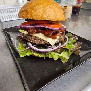 Bacon Cheeseburger Platter