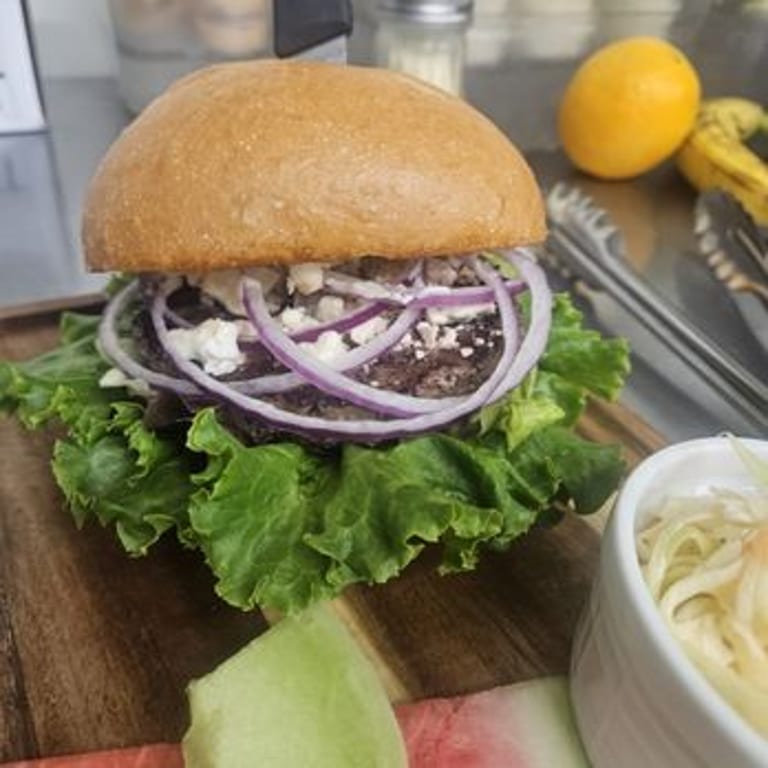 Delicious Greek Burger Experience