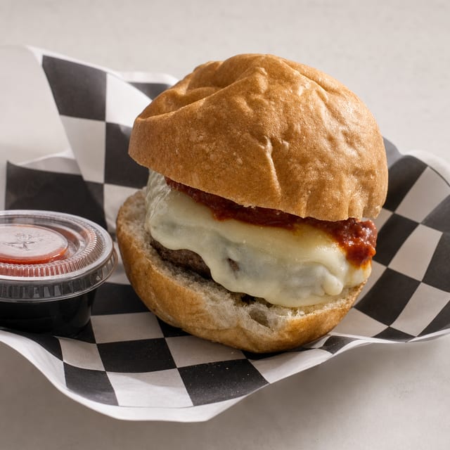 Meatball Burger Platter.
