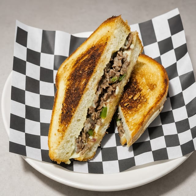 Cheesesteak Grilled Cheese.