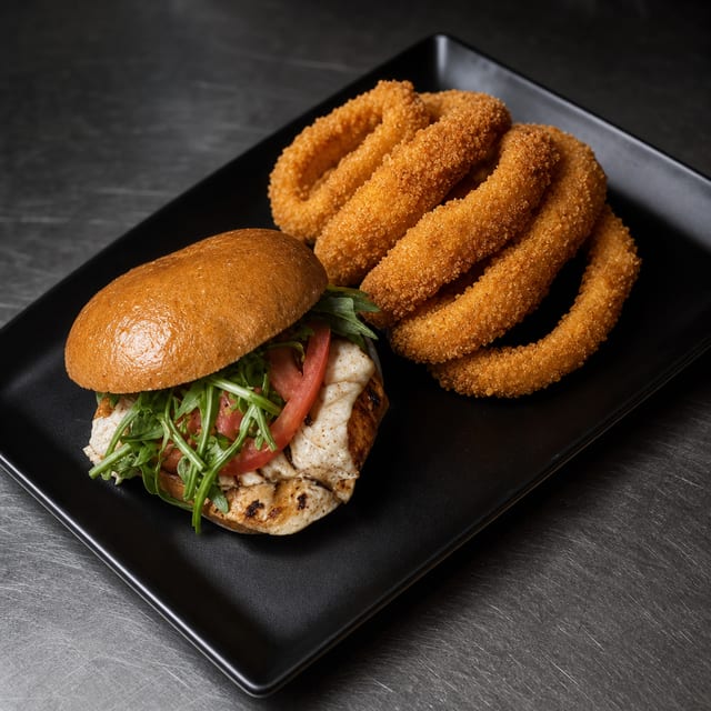 Caribbean Chicken Sandwich.